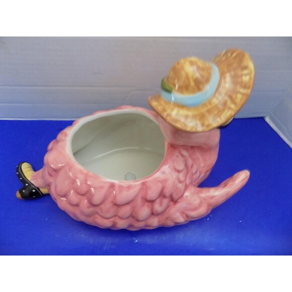 NEW Blue Sky Clayworks MISS PRECIOUS Flamingo Planter Ceramic Figurine - Picture 4 of 6